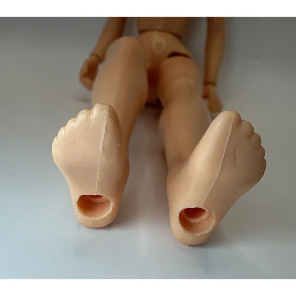 Vintage 1985 Hasbro Jem Jerrica Doll Nude Light Up Earrings Shoe Stand Works